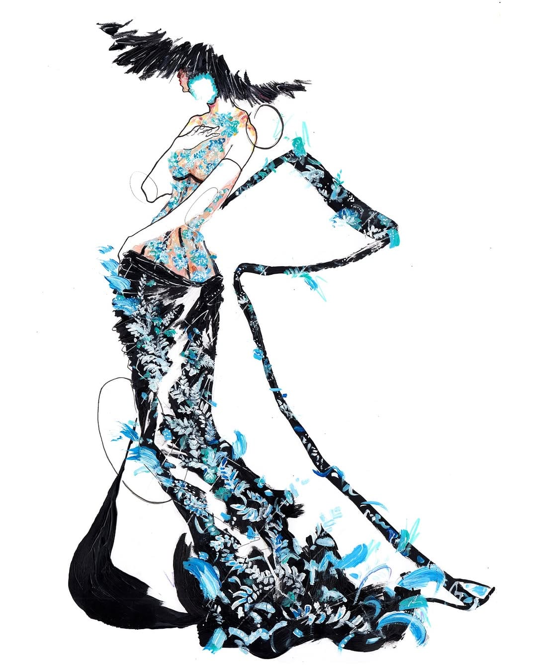 Post 5 by Scott W Mason • London Fashion Illustrator on Instagram (carousel)