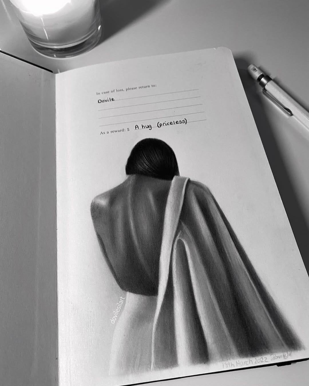 Post 4 by Dovile | Graphite Drawings on Instagram (image)