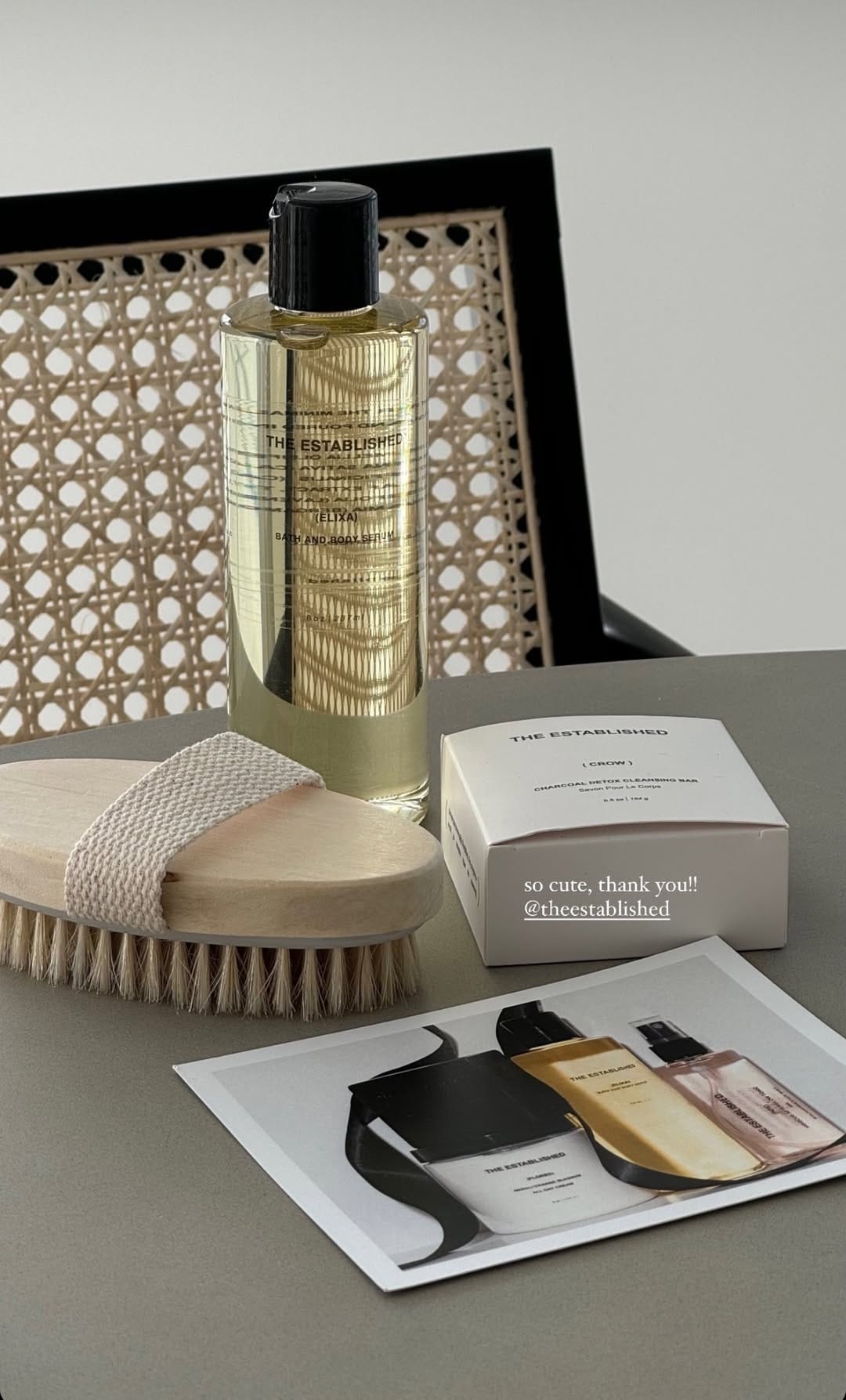 Post 7 by THE ESTABLISHED | Vegan Essentials for Everyday Body Care Gripes on Instagram (image)