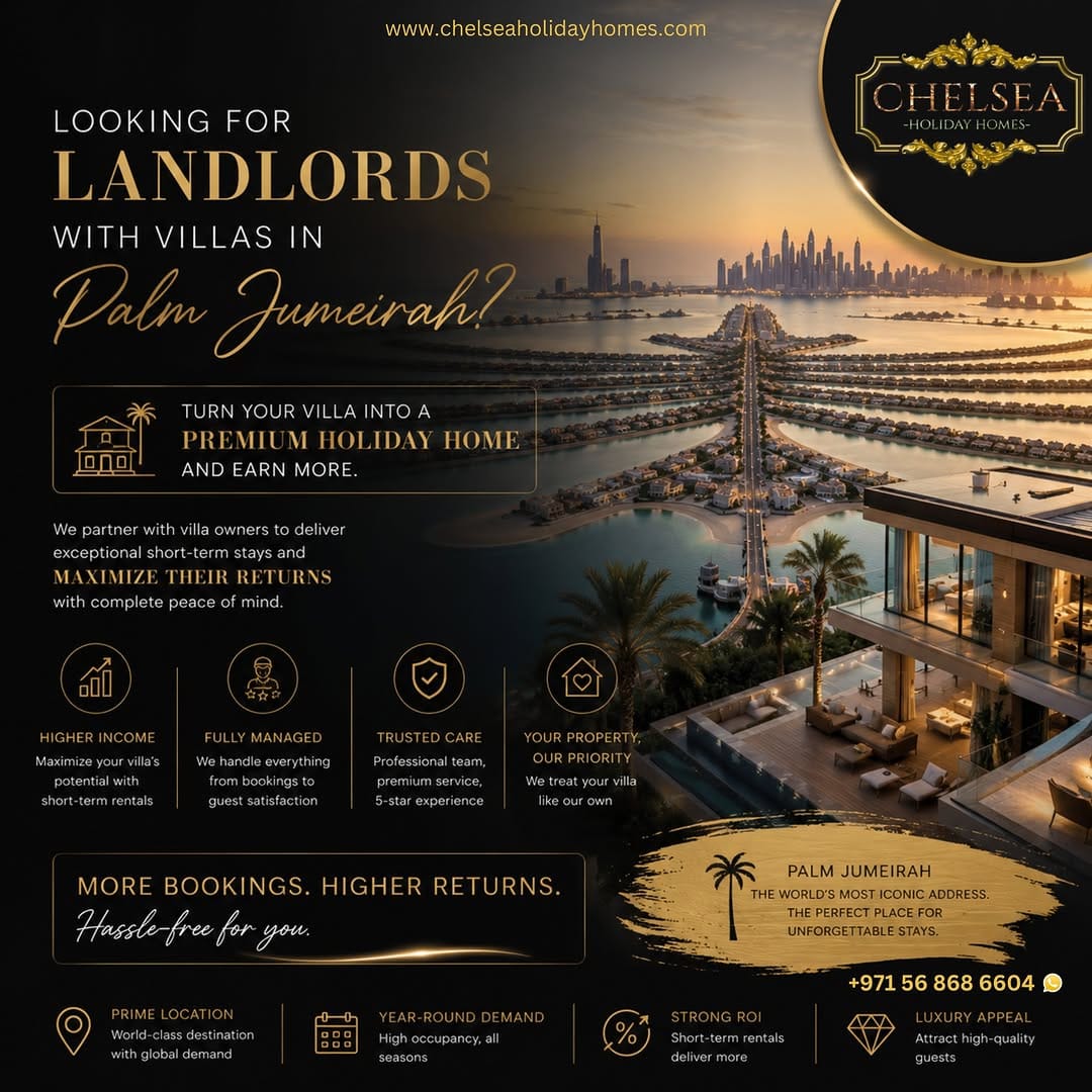 Post 2 by Chelsea Holiday Homes on Instagram (image)