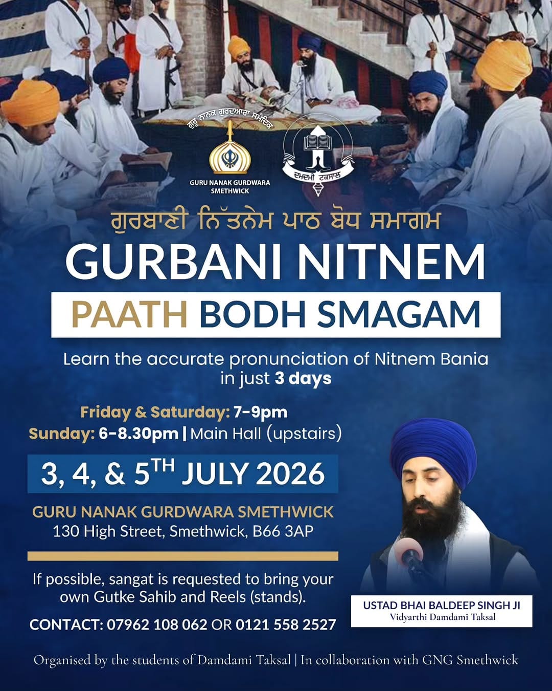 Post 8 by Guru Nanak Gurdwara Smethwick on Instagram (image)