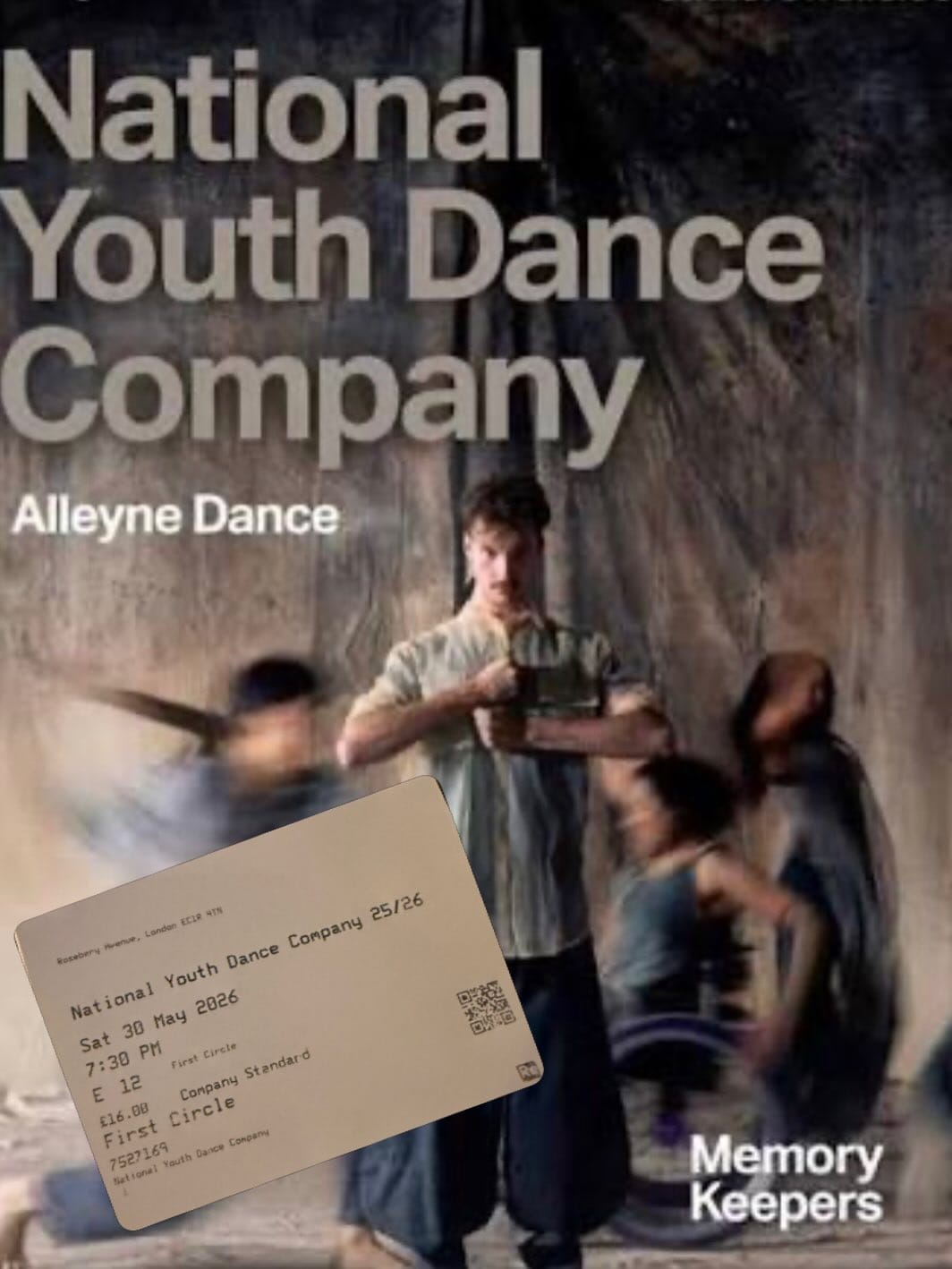 Post 1 by National Youth Dance Company on Instagram (image)