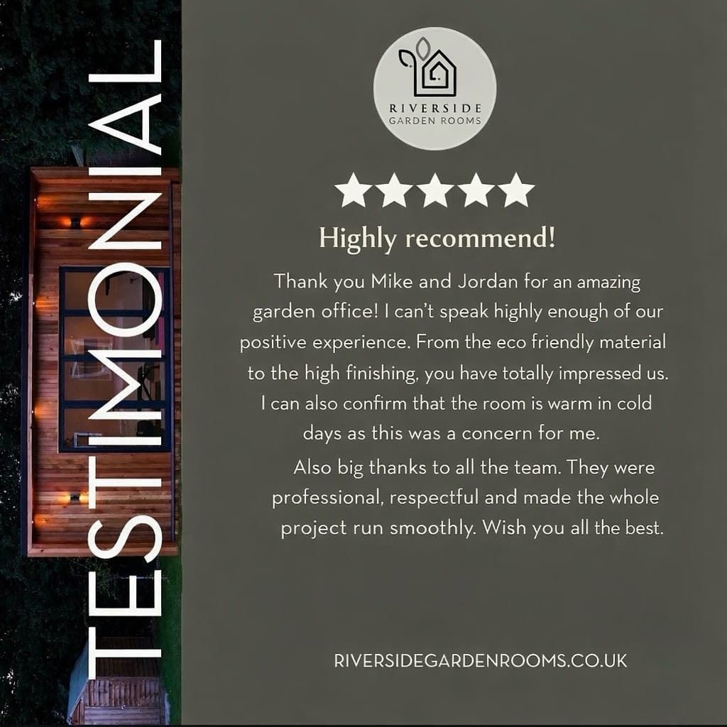 Post 8 by RIVERSIDE GARDEN ROOMS on Instagram (image)