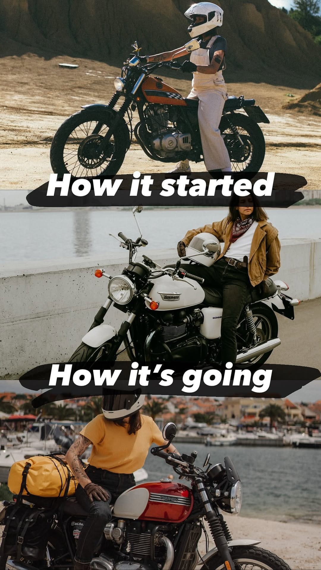 Post 3 by Ani | Triumph Bonneville T120 on Instagram (video)