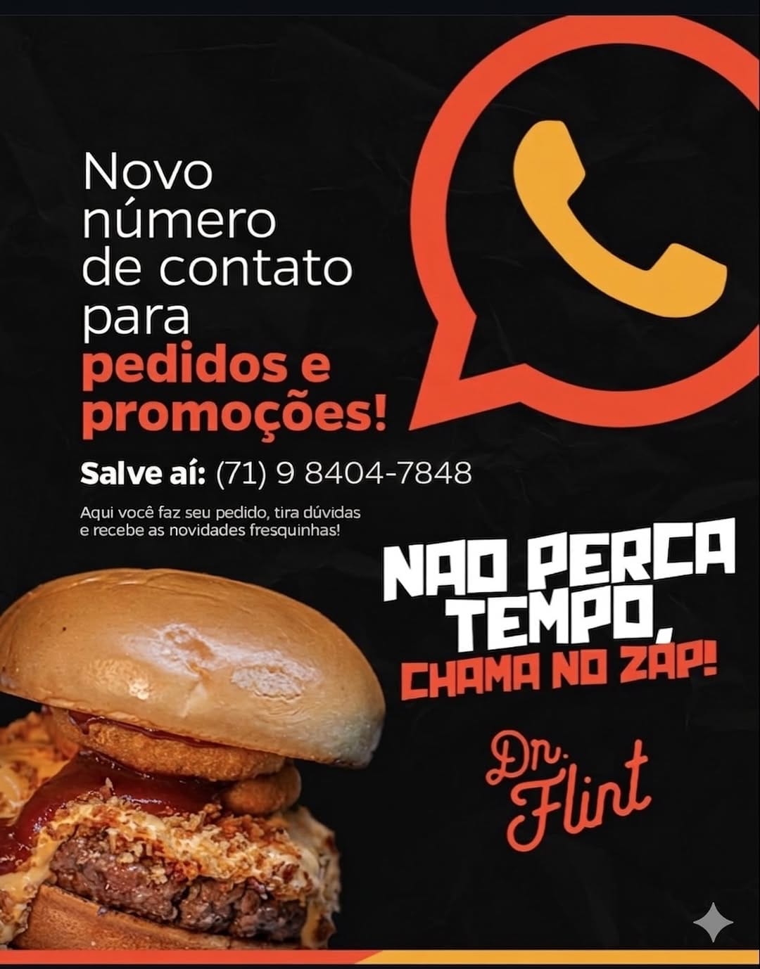 Post 7 by Dr. Flint [Burger e bar ] 🍔🍟🍺 on Instagram (image)