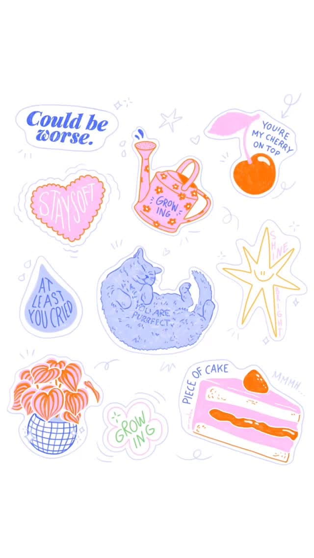 Post 2 by © Mira Lou | illustration artist on Instagram (video)