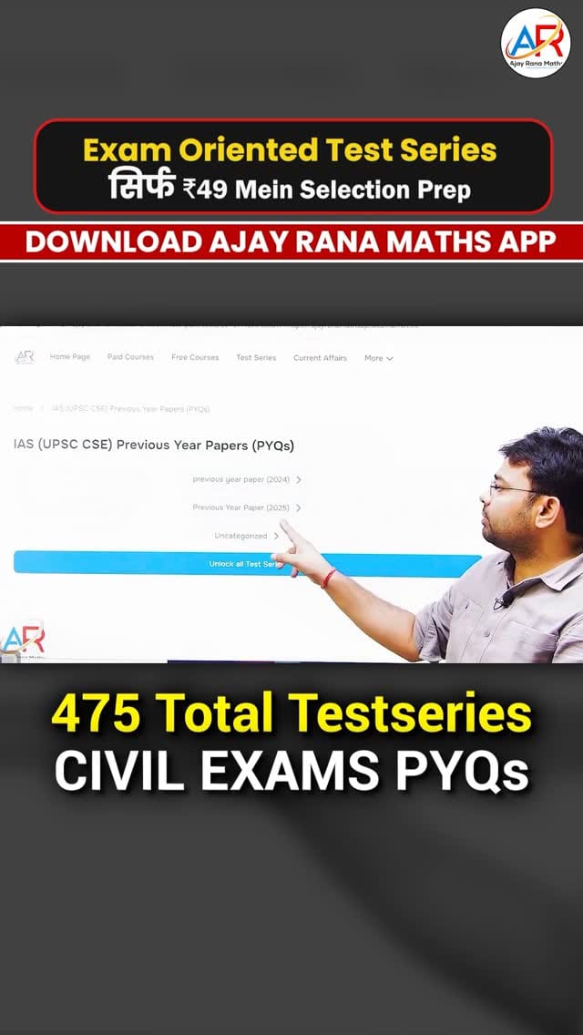 Post 7 by Ajay Rana Maths on Instagram (video)