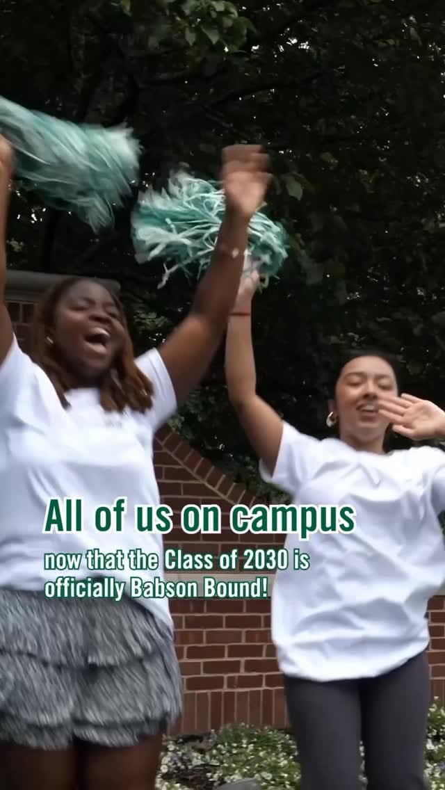 Post 2 by Babson Undergraduate Admission on Instagram (video)