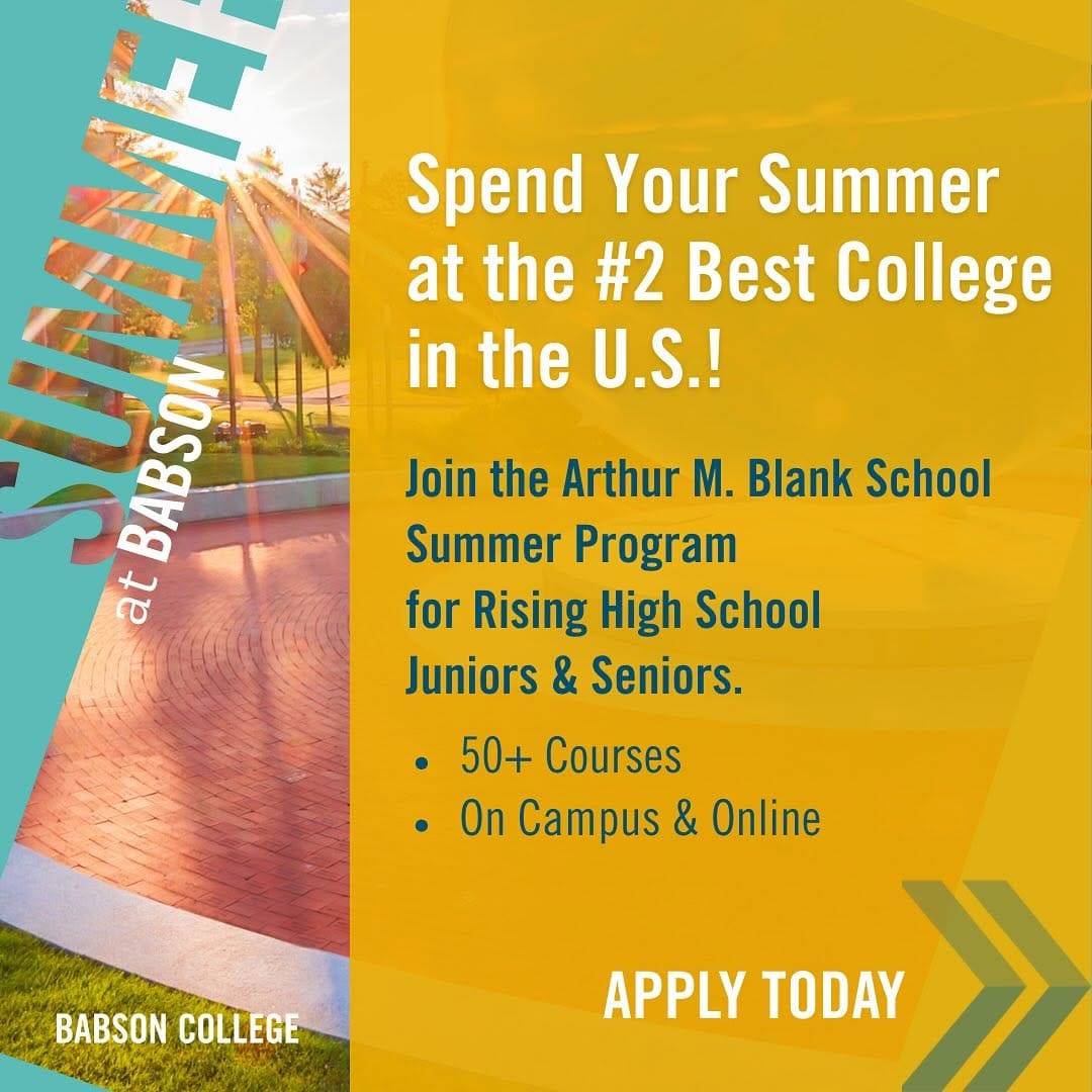 Post 8 by Babson Undergraduate Admission on Instagram (image)