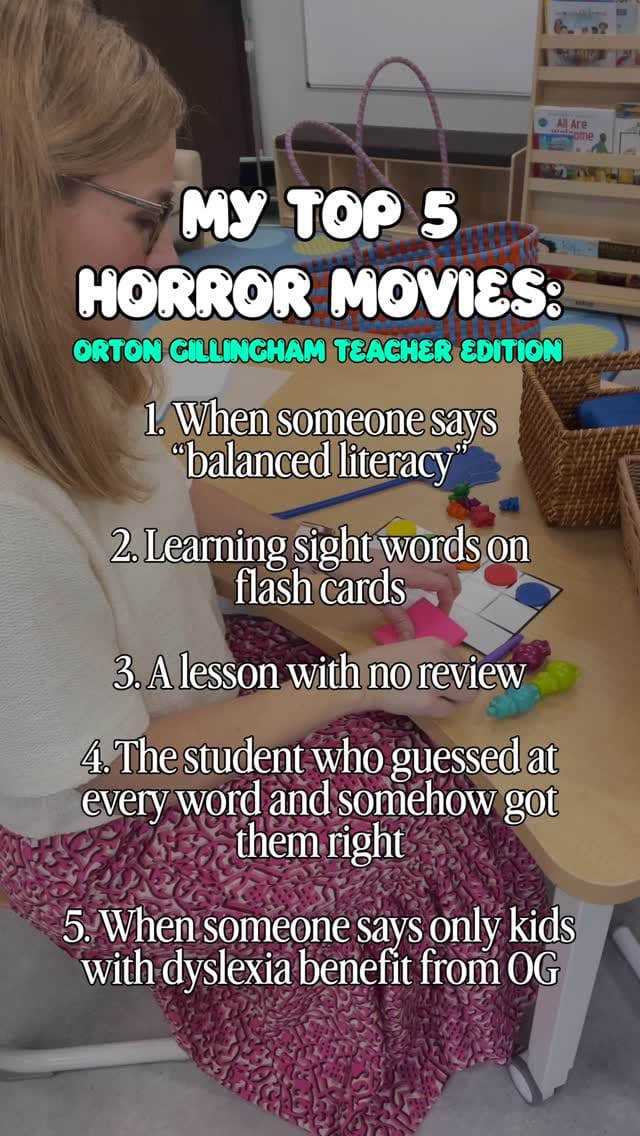 Post 6 by Orton Gillingham Mama | Science of Reading on Instagram (video)
