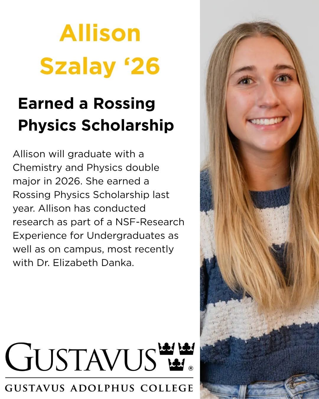 Post 7 by Gustavus Adolphus College on Instagram (carousel)