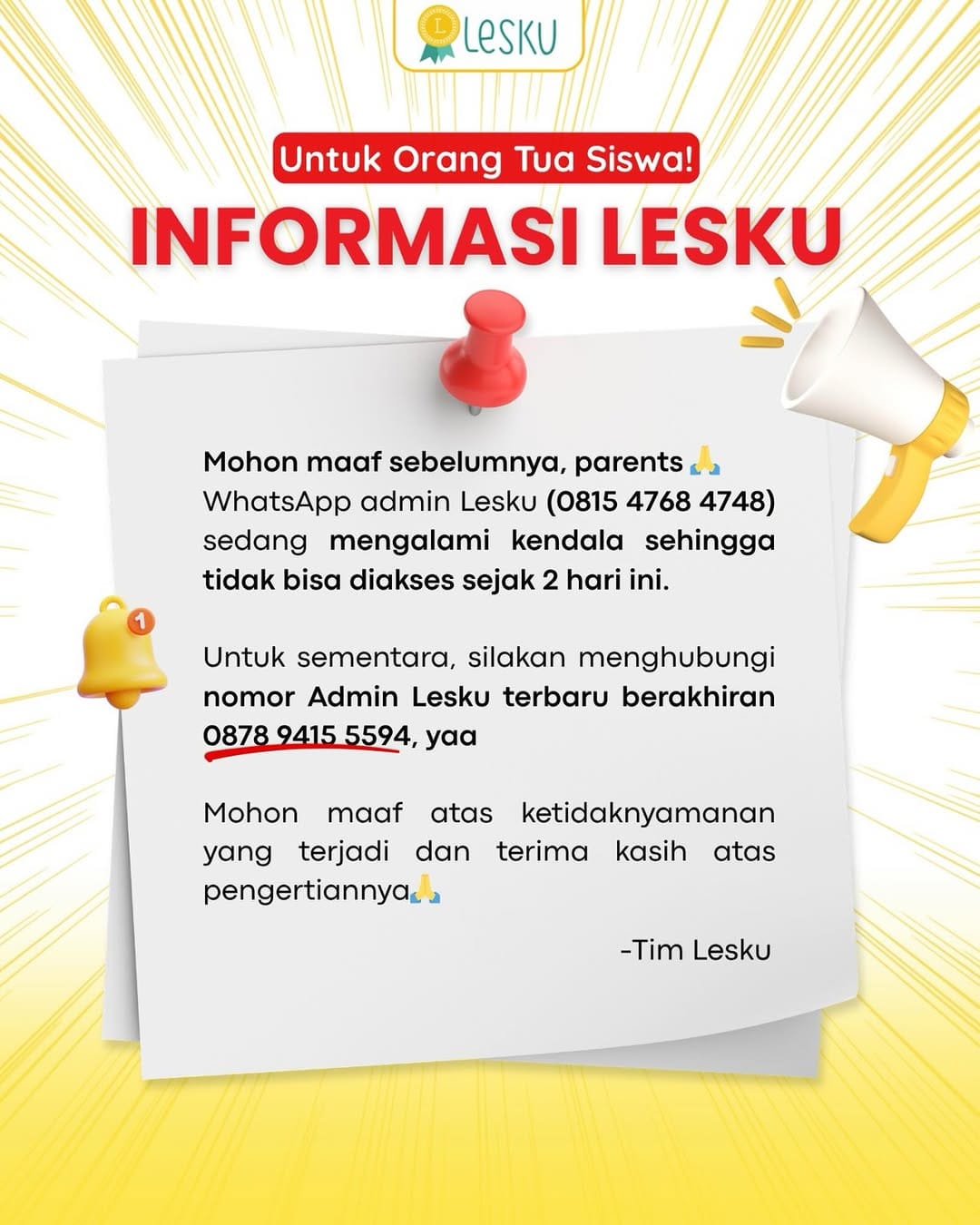 Post 7 by Les Privat Membaca dan Menulis on Instagram (image)