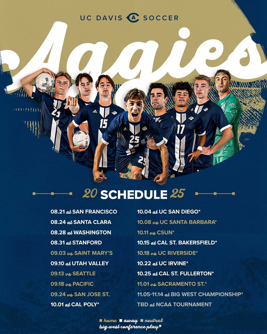 Post 8 by UC Davis Men's Soccer on Instagram (image)