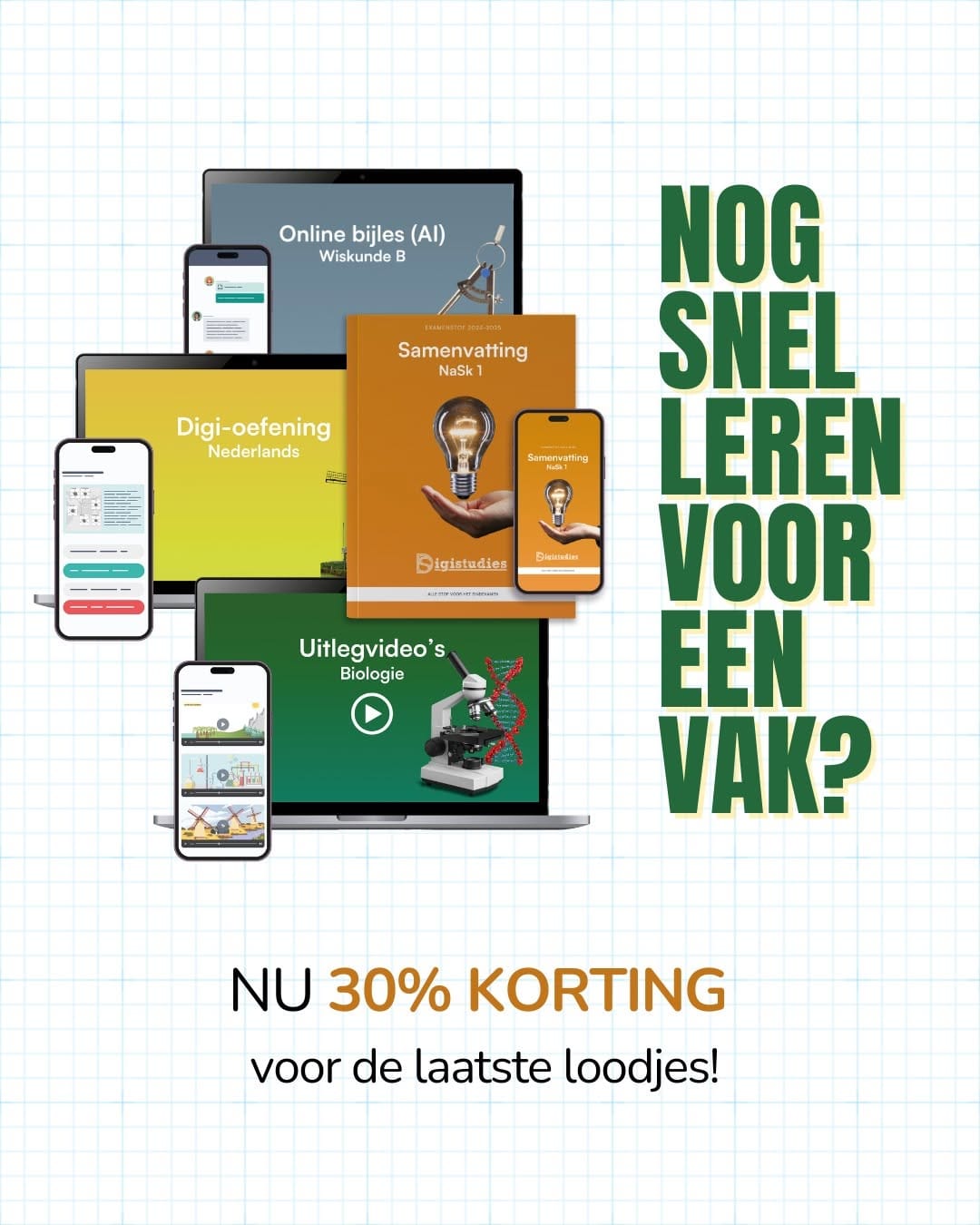 Post 1 by LEREN VOOR TOETSEN EN EXAMENS on Instagram (carousel)