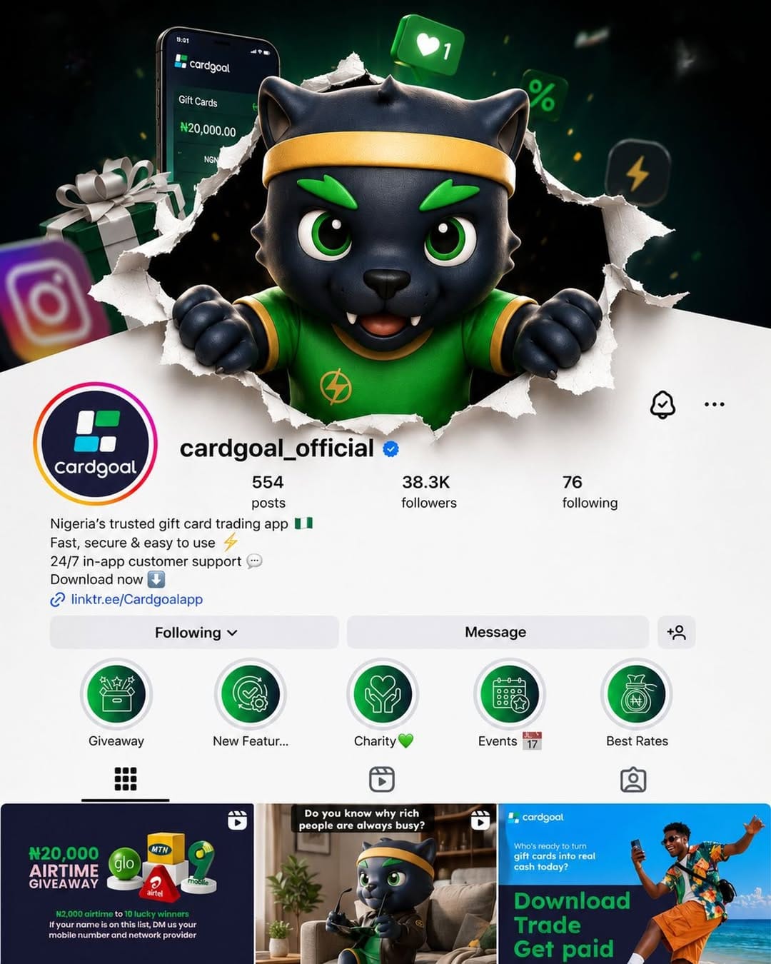 Post 7 by @cardgoal_official on Instagram (image)