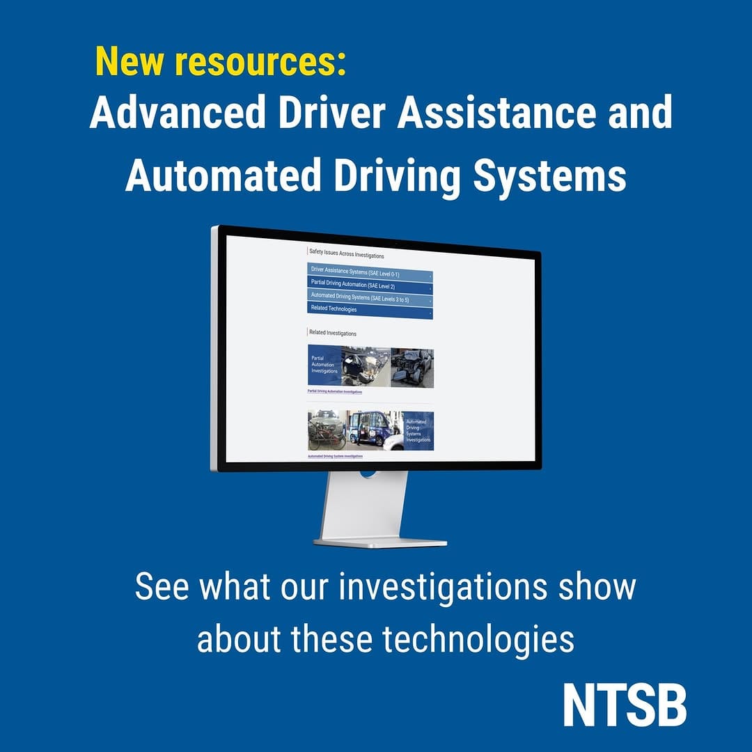 Post 5 by National Transportation Safety Board (NTSB) on Instagram (image)