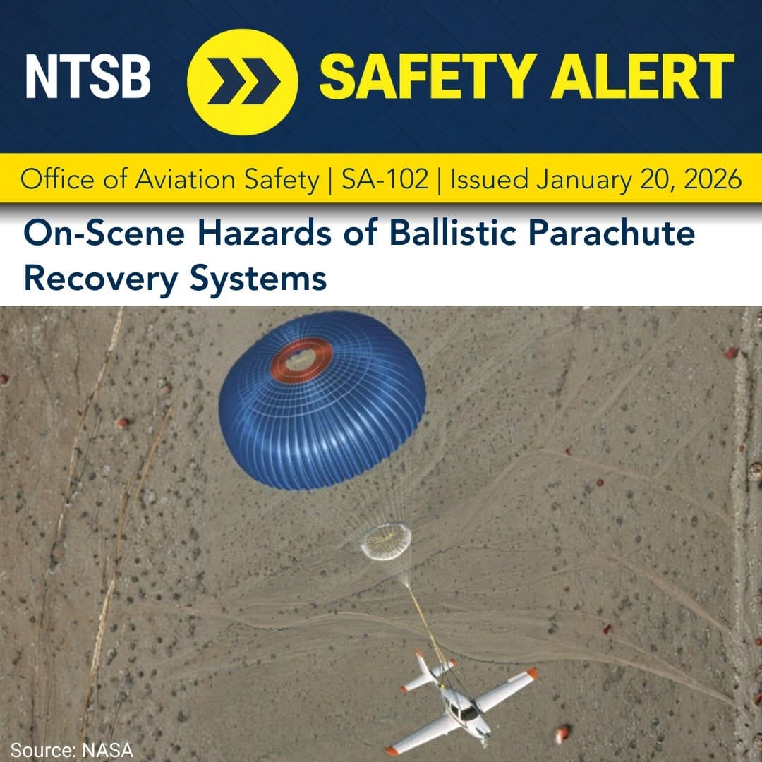 Post 8 by National Transportation Safety Board (NTSB) on Instagram (image)