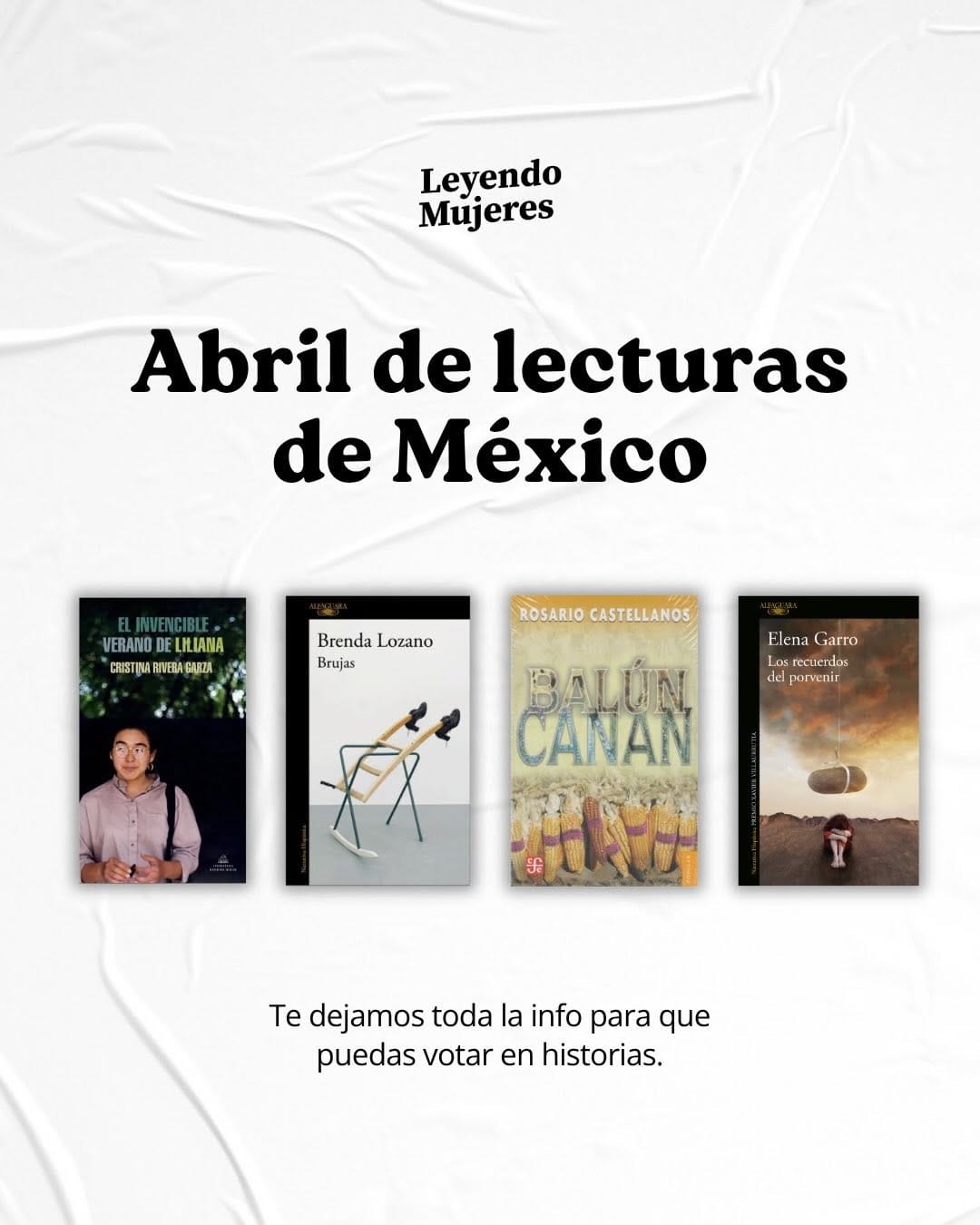 Post 8 by CLUB DE LECTURA ~ Leyendo Mujeres on Instagram (carousel)
