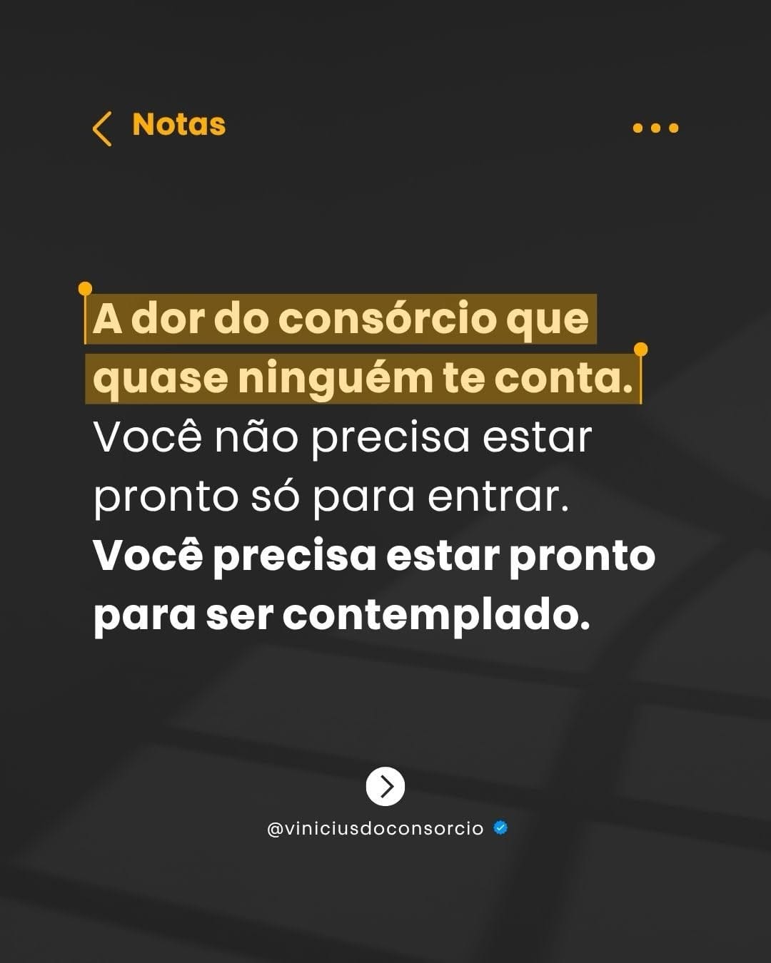 Post 2 by Vinícius Santos | Consórcio on Instagram (carousel)