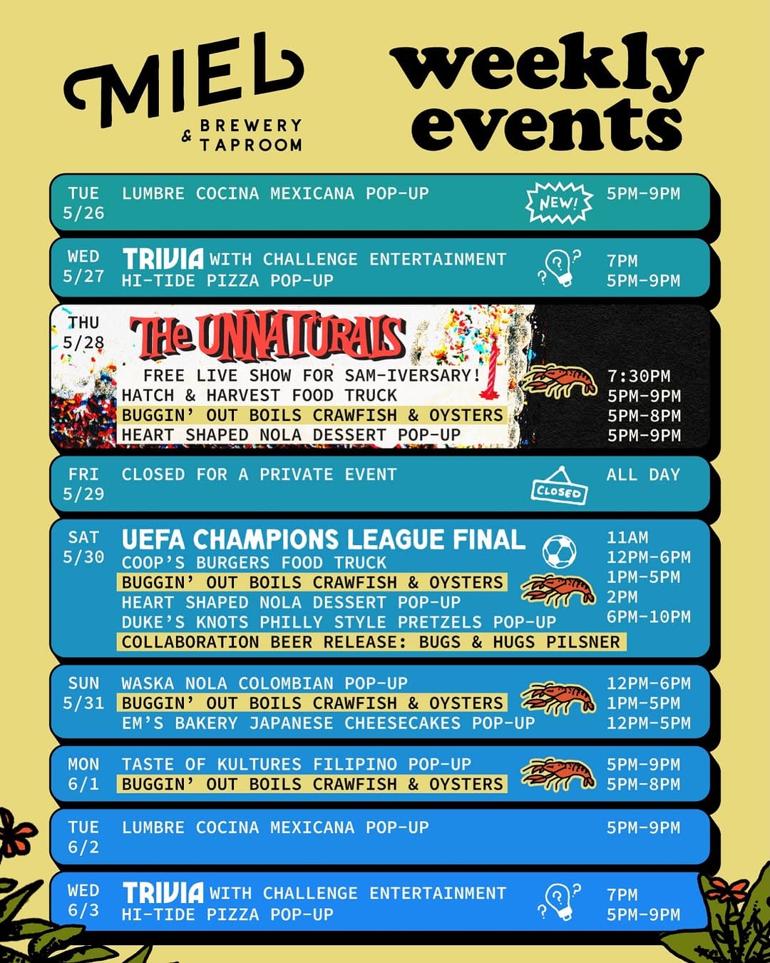 Post 5 by Miel Brewery & Taproom on Instagram (carousel)