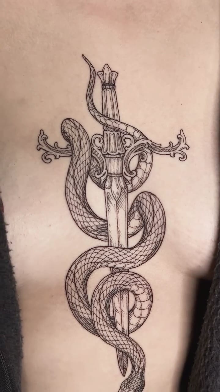 Post 4 by Stacey Sykes | Etching & Gothic Tattoos | Melbourne on Instagram (video)