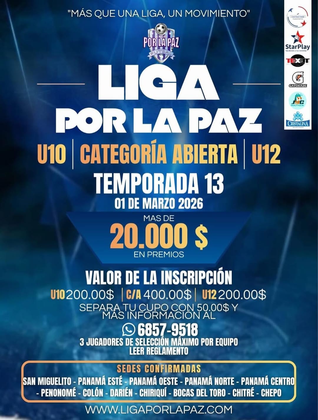 Post 10 by Liga Por La Paz on Instagram (image)