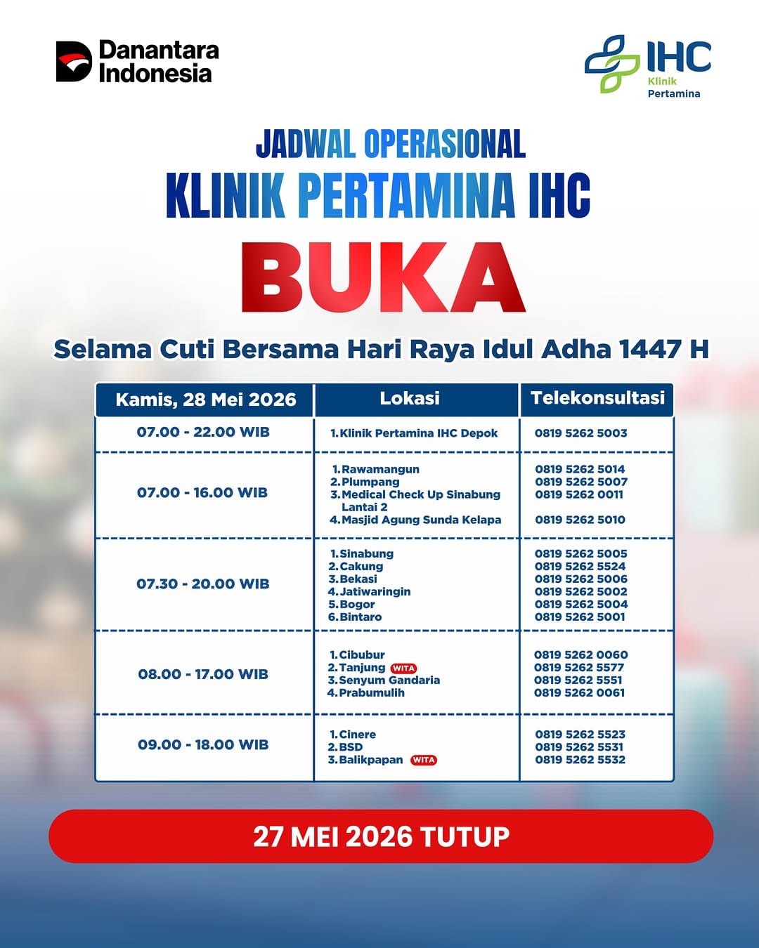 Post 8 by IHC Klinik Pertamina on Instagram (image)