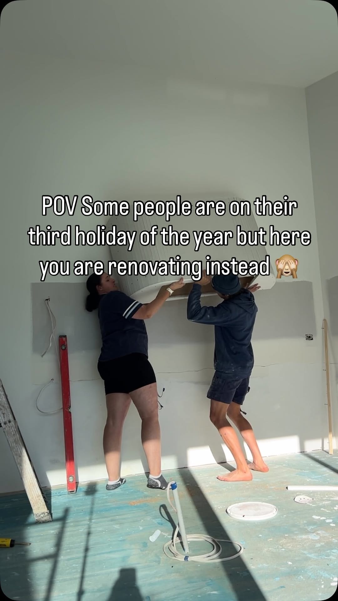 Post 4 by Sam and Sam - DIY Home Renovation on Instagram (video)