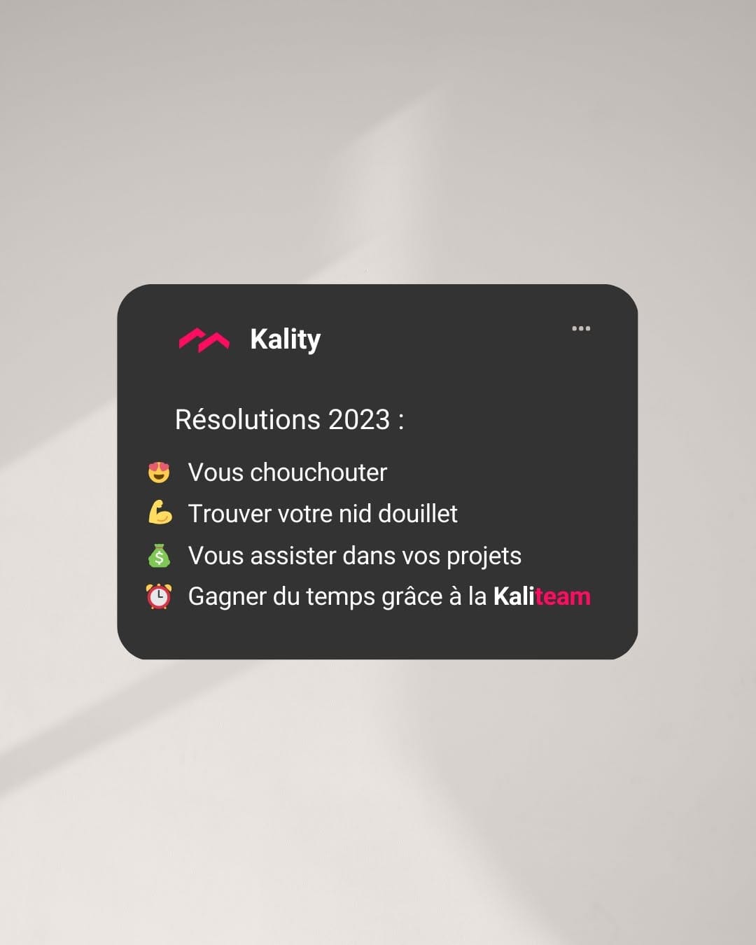 Post 4 by Kality │Réseau Immobilier on Instagram (image)
