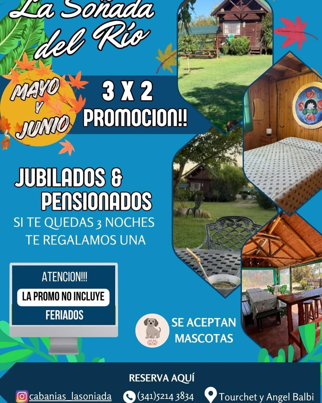 Post 6 by Cabañas La Soñada Del Rio on Instagram (image)