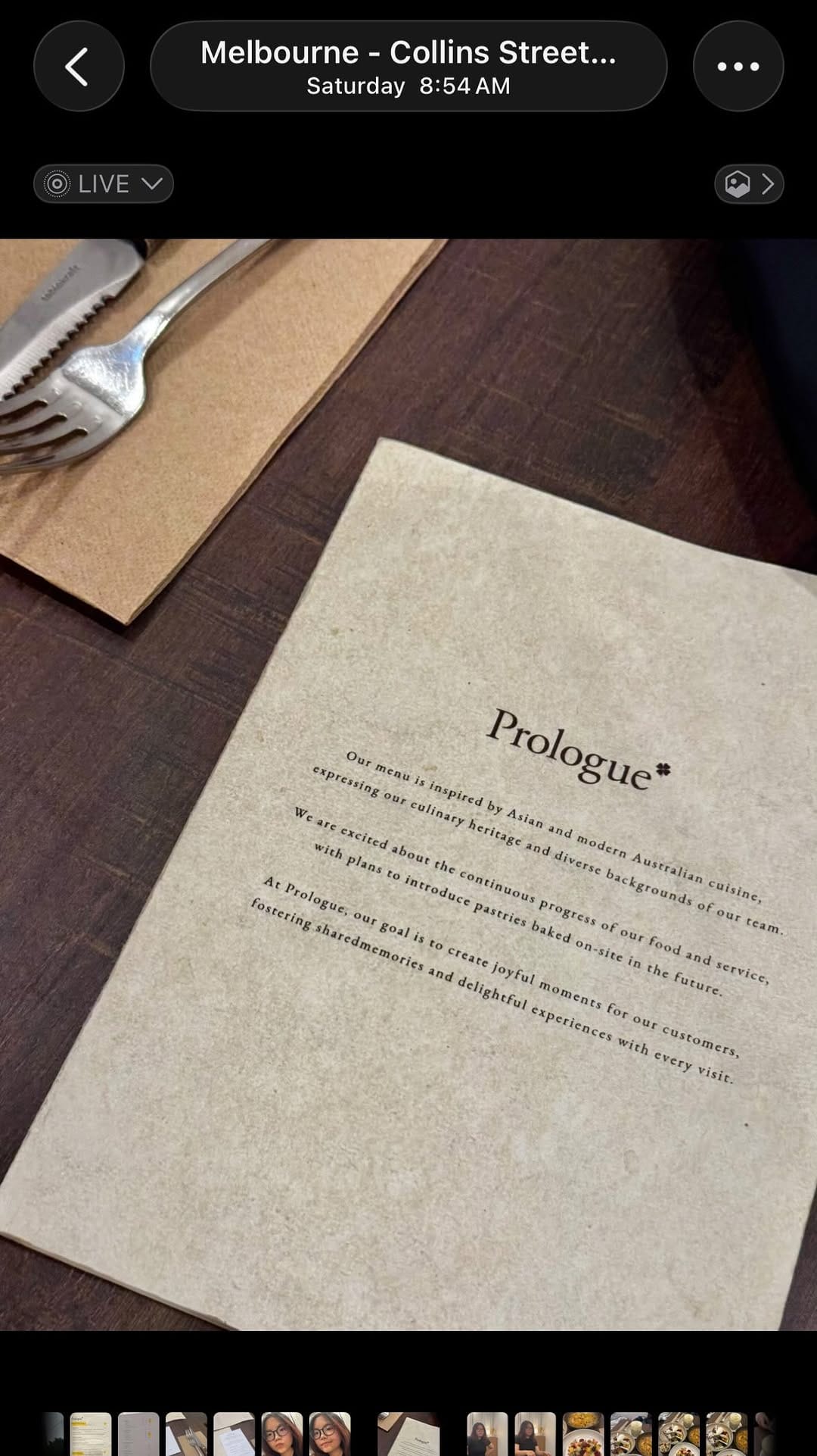 Post 6 by Prologue Cafe Melb on Instagram (video)