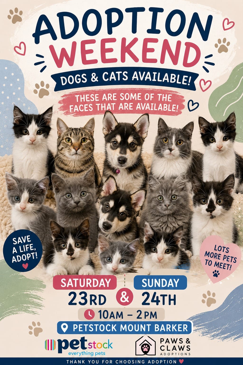 Post 9 by Paws & Claws Adoptions Inc. on Instagram (image)