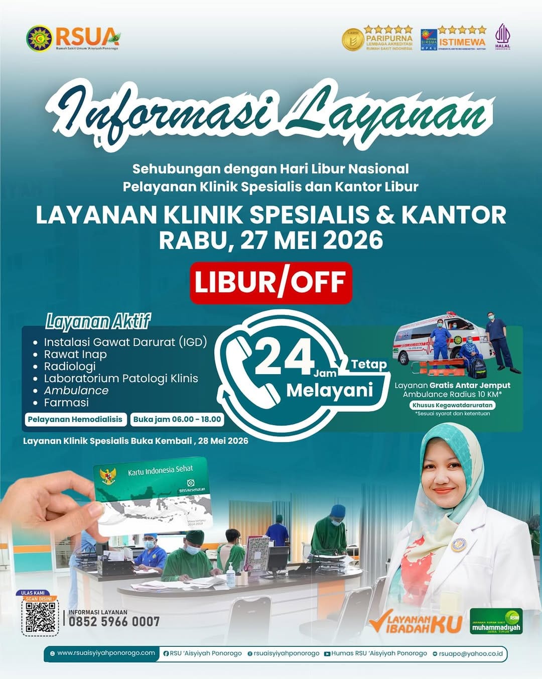 Post 5 by Humas RSU 'Aisyiyah Ponorogo on Instagram (image)