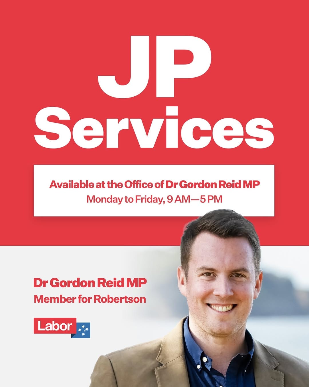 Post 8 by Dr. Gordon Reid MP on Instagram (image)