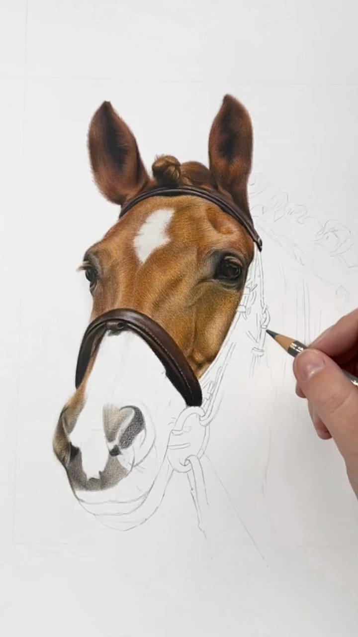 Post 10 by Jess Wells - Animal Artist on Instagram (video)