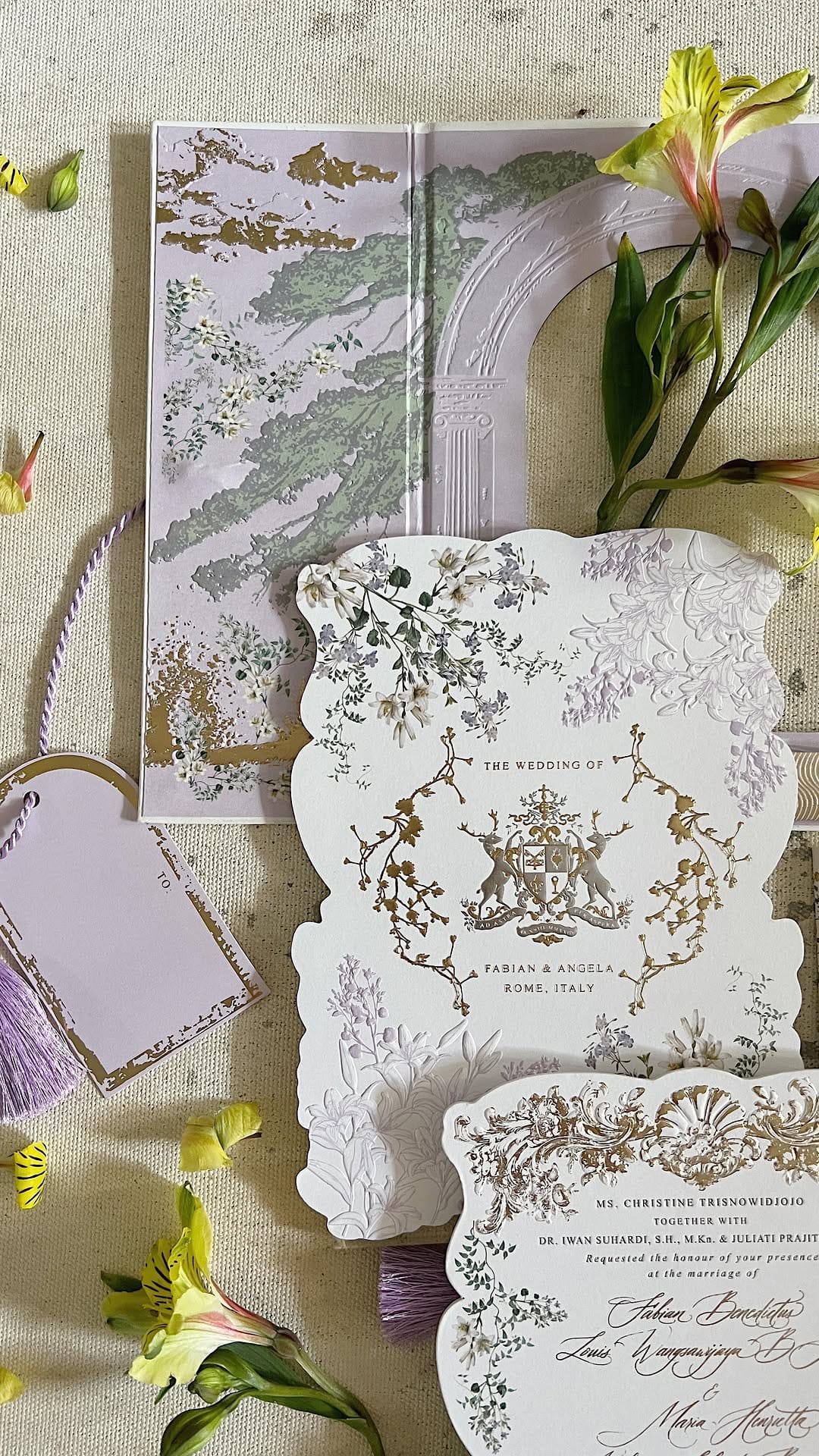 Post 10 by Wedding Stationery, Invitation, Illustration, Calligraphy on Instagram (video)