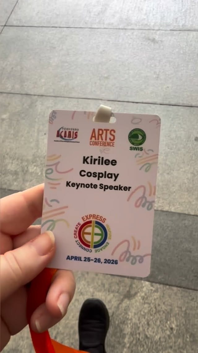 Post 3 by Kirilee cosplay on Instagram (video)