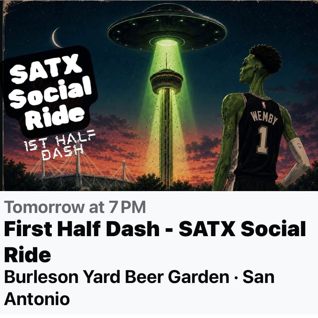 Post 10 by SATX Social Ride on Instagram (image)