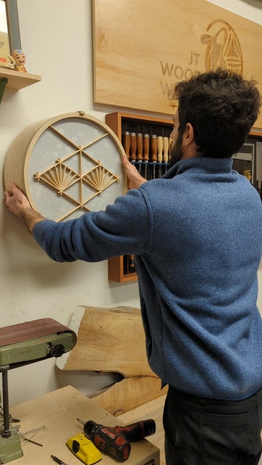 Post 7 by Johnny Tromboukis | Kumiko Woodworking on Instagram (video)