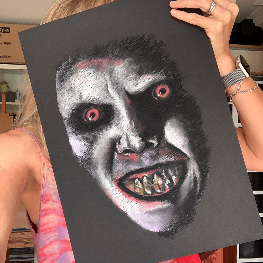 Post 9 by Chantal Handley | Horror Artist on Instagram (image)