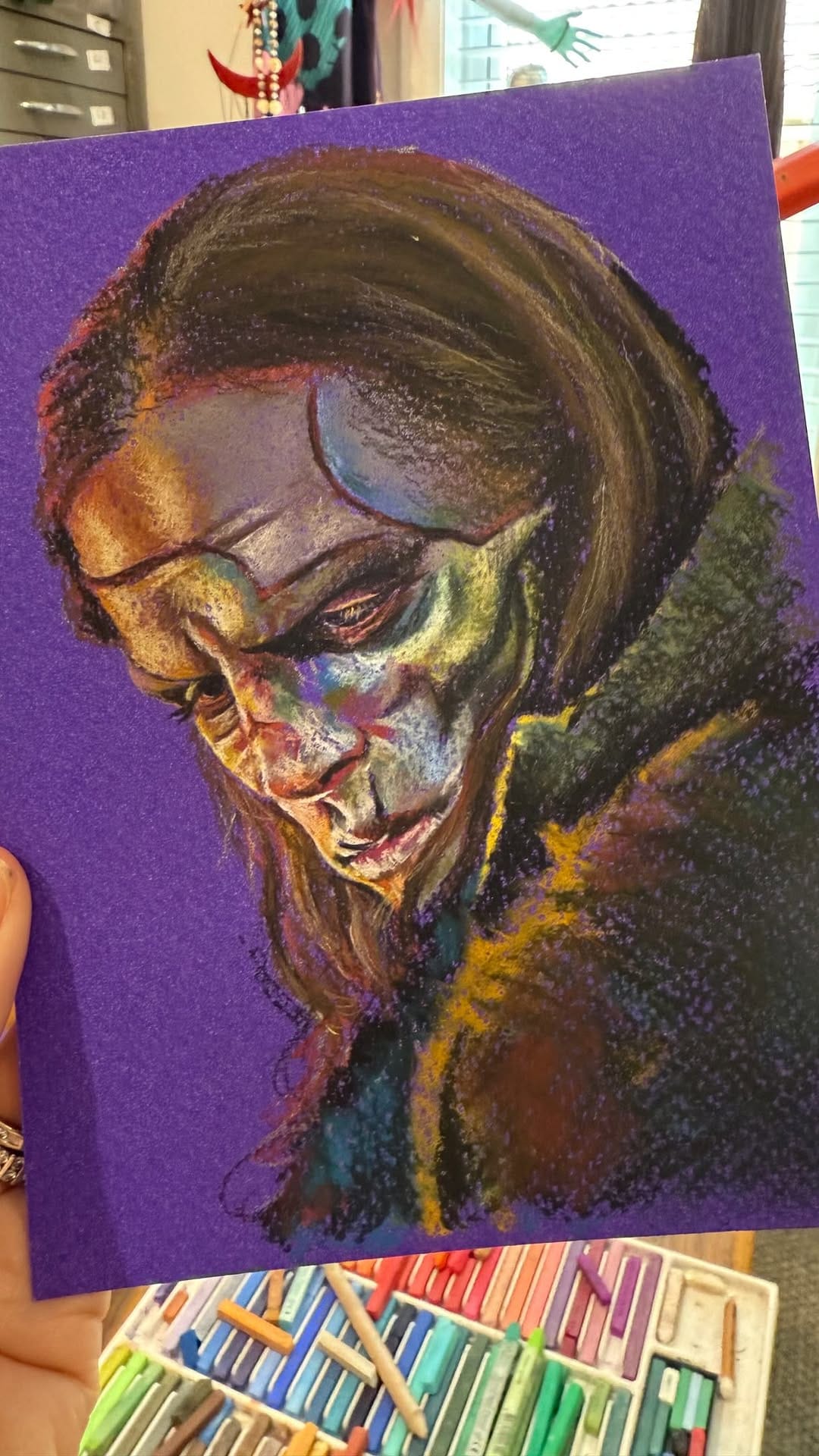 Post 1 by Chantal Handley | Horror Artist on Instagram (video)