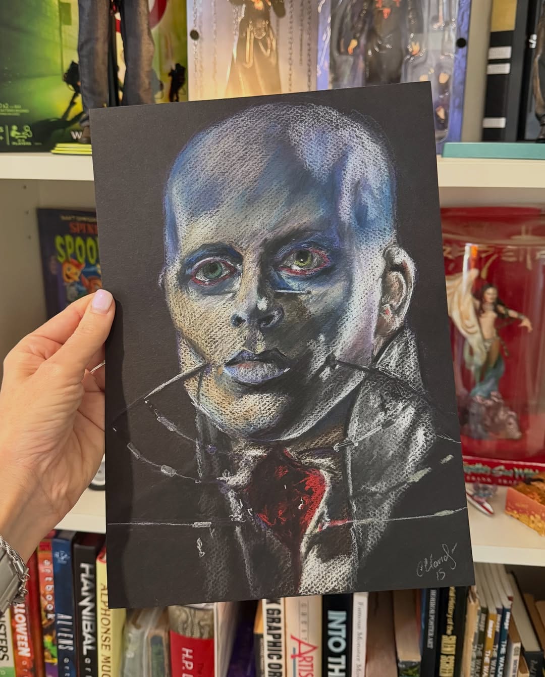 Post 7 by Chantal Handley | Horror Artist on Instagram (carousel)