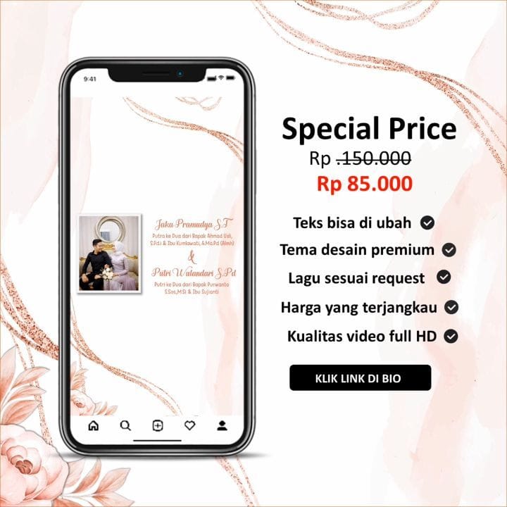 Post 1 by Wedding Digital Kekinian on Instagram (video)