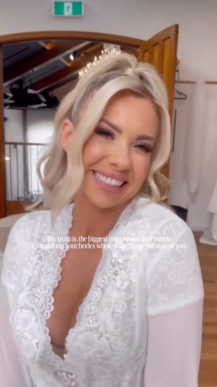 Post 2 by Blush’d Brides - Brisbane & Destination Wedding Makeup & Hair on Instagram (video)