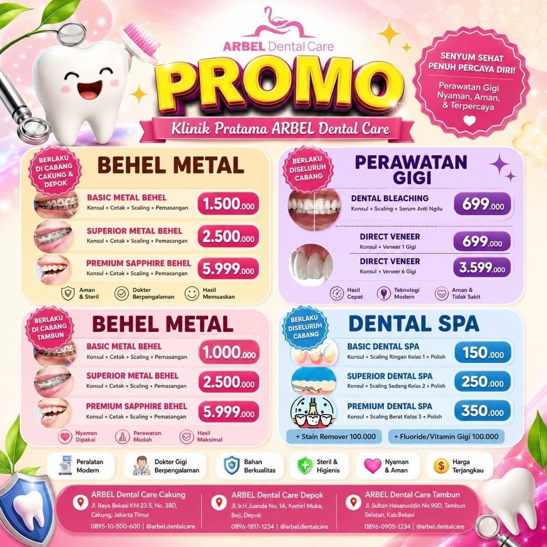 Post 1 by Dokter Gigi Jakarta Timur, Depok, Bekasi on Instagram (carousel)