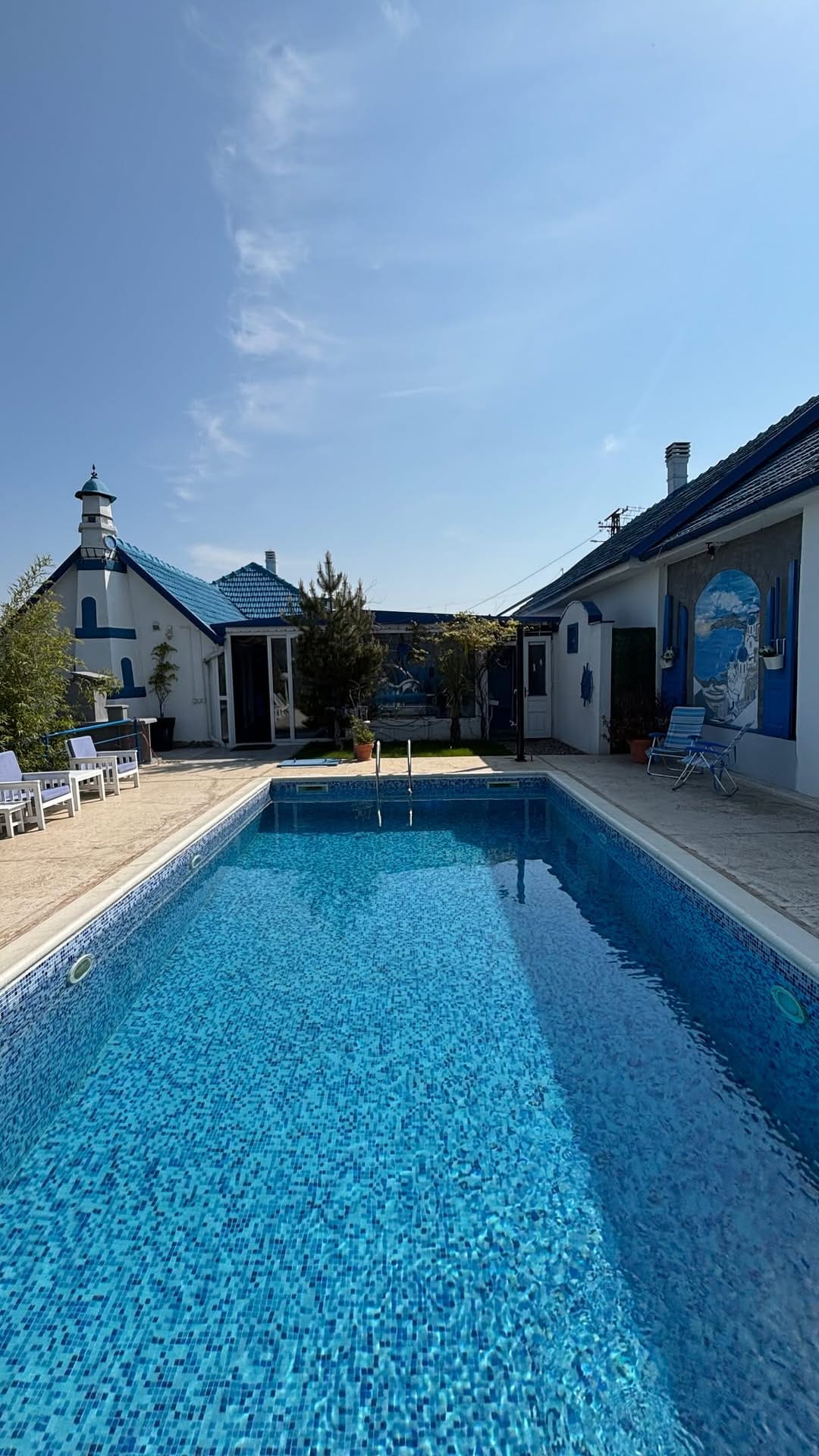 Post 6 by VILA SANTORINI- NOVI SAD/ House with swimming pool, sauna on Instagram (video)