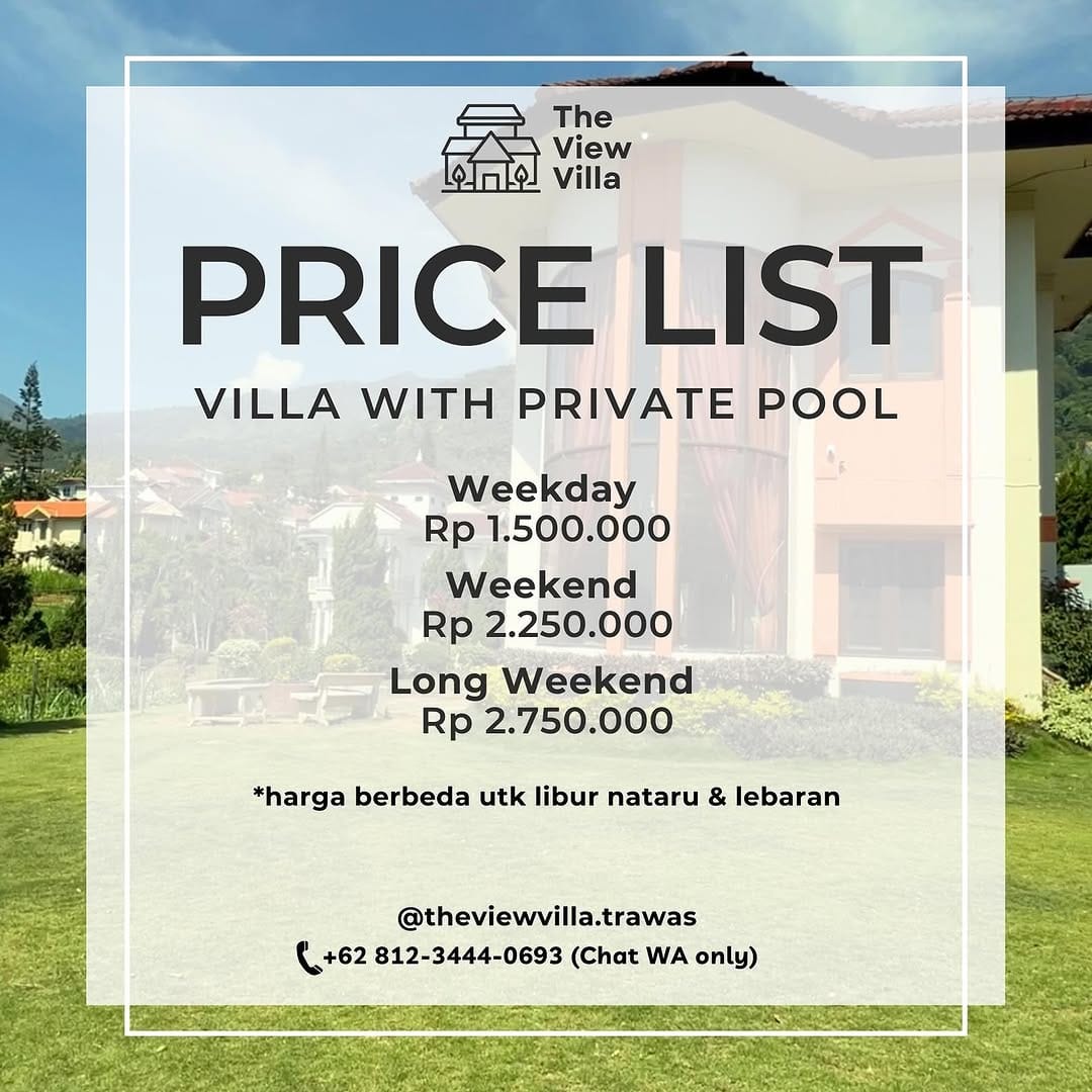 Post 9 by The View Villa Trawas on Instagram (image)