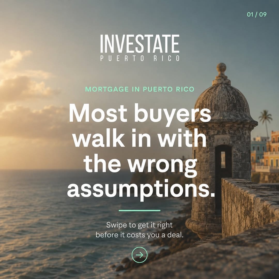 Post 2 by INVESTATE Puerto Rico |  Luxury Real Estate · Act 60 on Instagram (carousel)