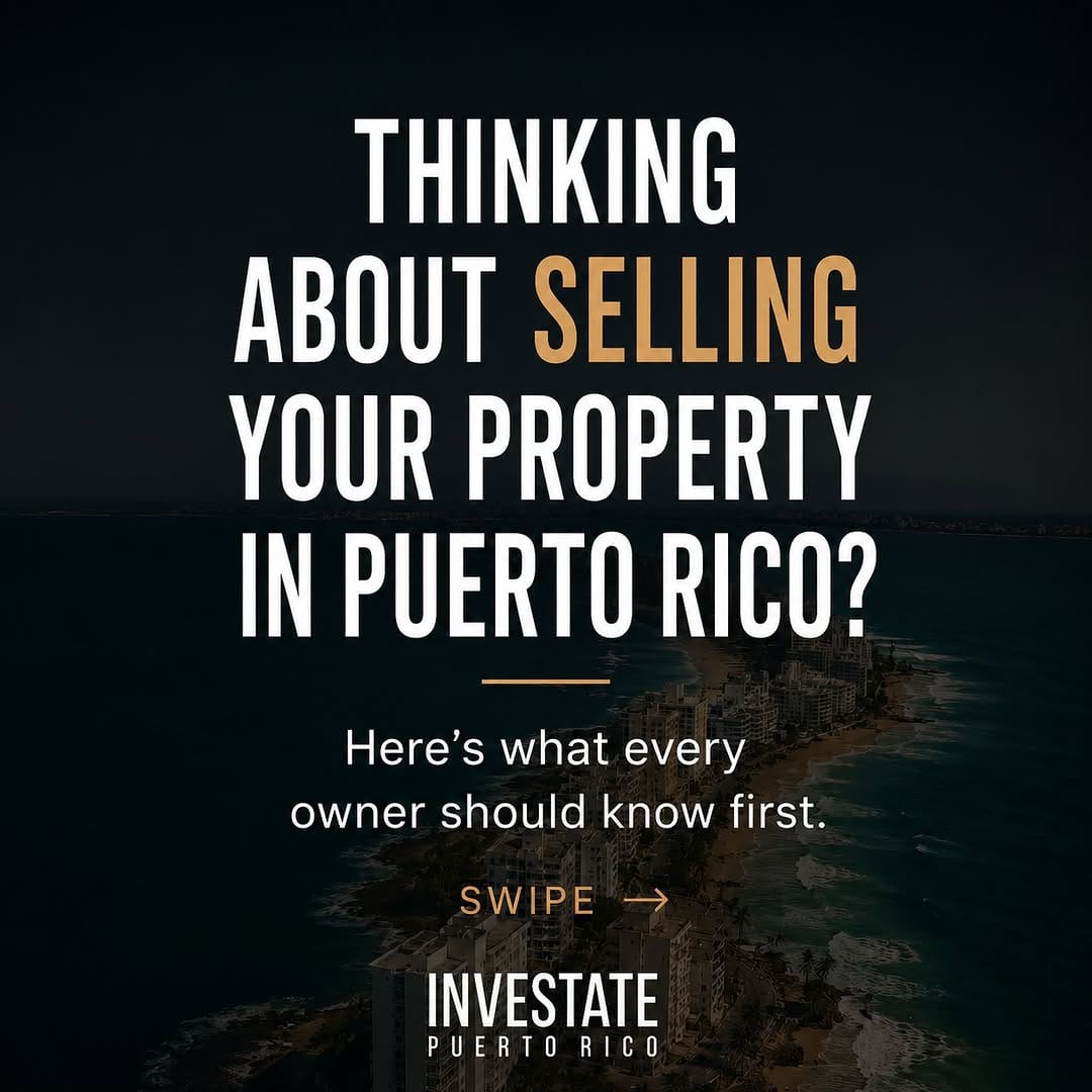 Post 6 by INVESTATE Puerto Rico |  Luxury Real Estate · Act 60 on Instagram (carousel)