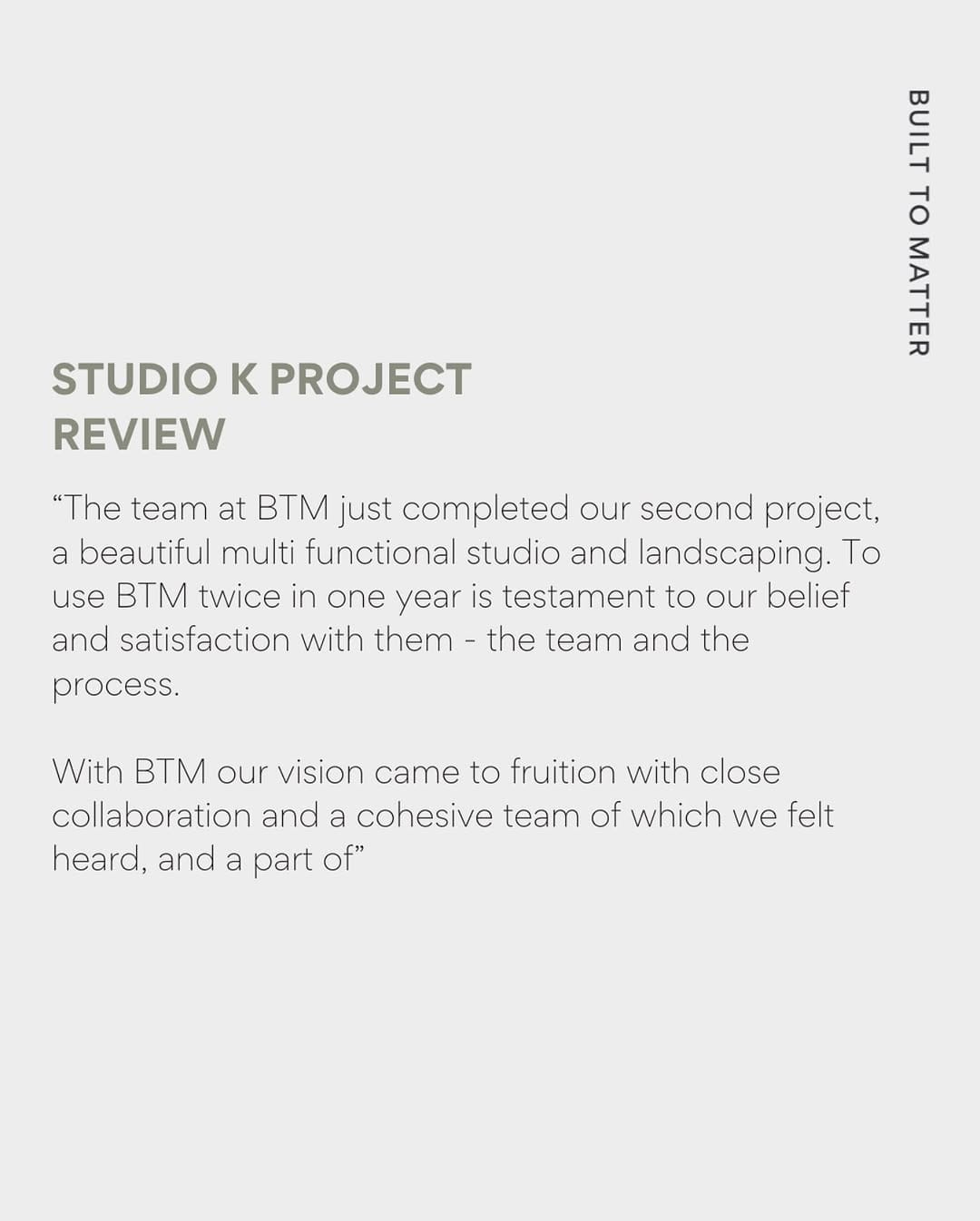 Post 10 by BUILT TO MATTER HOMES on Instagram (image)